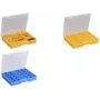 allit EuroPlus Basic 37/15 Caja de almacenamiento, amarillo transparente, 15 compartimentos