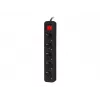 Alargador de corriente Lanberg PS1-05F-0300-BK 3m 5 tomas interior negro