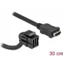 Conector hembra HDMI con cable negro DeLOCK 86853