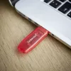 Memoria USB Intenso 128 GB USB Type-A 2.0 Rojo Transparente