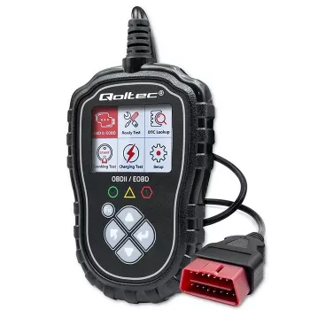 Probador de diagnóstico OBDII QOLTEC ProLine 50685 — escáner OBD-II para vehículos para sistemas de 8V/25V
