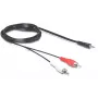Cable de audio 3,5 mm/2 x RCA DeLOCK 84212