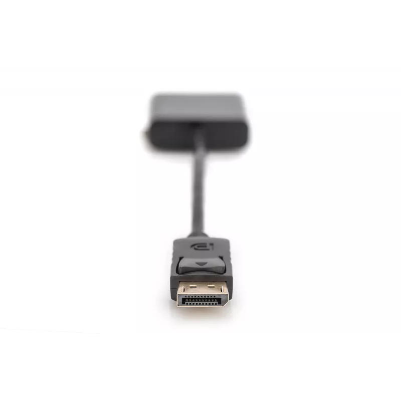 Cable adaptador DisplayPort Assmann. DP - DVI (24+5) M/H. 0,15 m con bloqueo. Compatible con DP 1.1. UL. bl. sin apantallamiento. 32AWG (AK-340409-001-S)