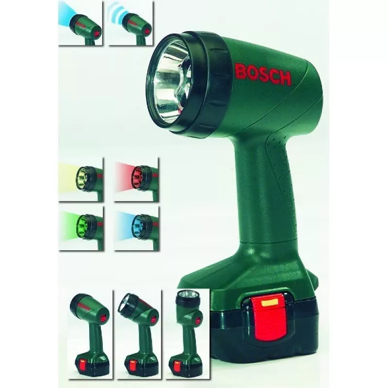 Linterna de mano Theo Klein 8448 negra verde