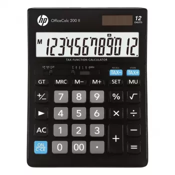 HP OfficeCalc 200 II calculadora de sobremesa, negra