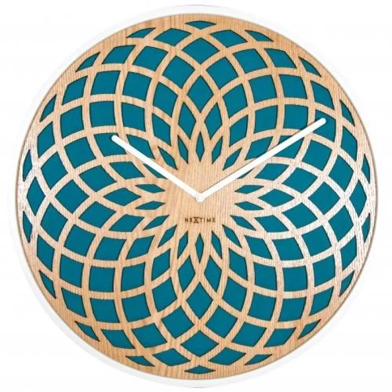 Reloj NeXtime 3150tq Sun Small, Ø35 cm, pared, turquesa