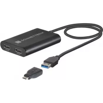 Adaptador gráfico USB Sonnet USB3-DHDMI – hasta 3840 x 2160, USB 3.0, negro