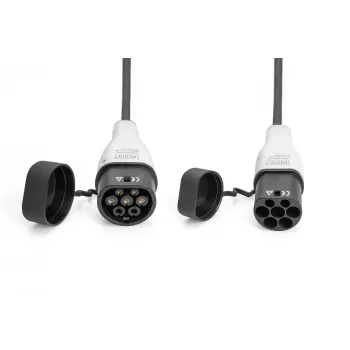 Cable de carga EV en espiral Digitus 10 m Type 2 a Type 2 32 A 240 V