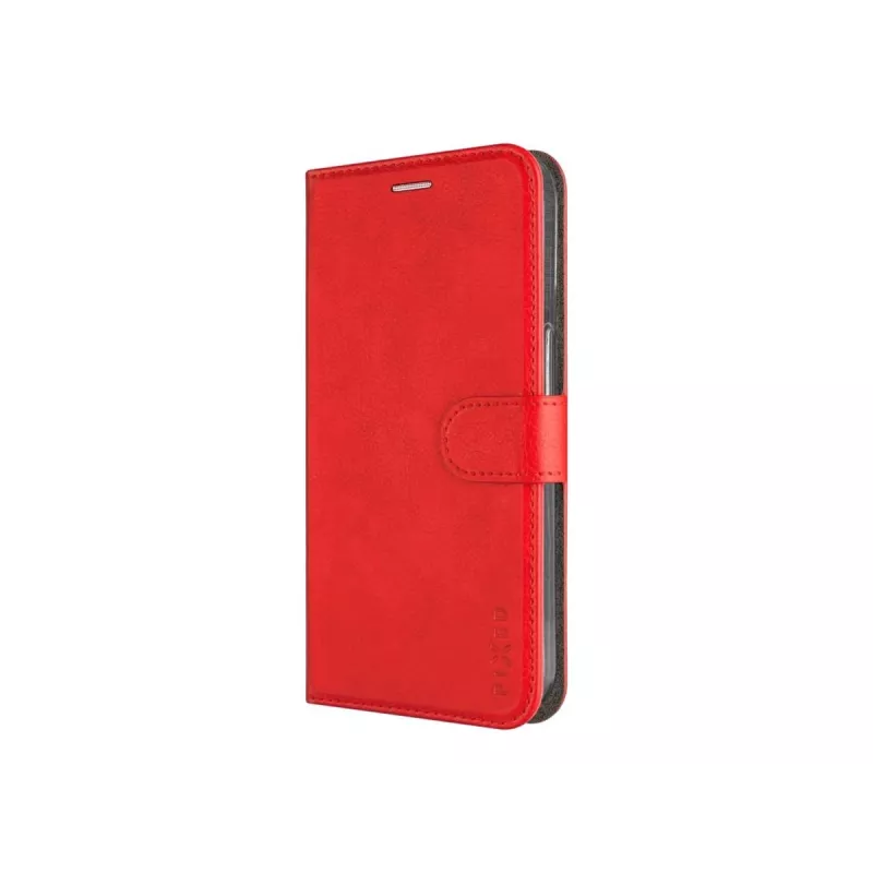 Funda de piel tipo libro FIXED para Samsung Galaxy A36 5G – rojo, protección frontal y trasera, aberturas precisas