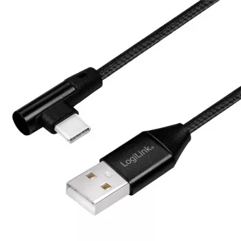 Cable USB LogiLink CU0137 USB 2.0 0,3 M USB A a USB C negro