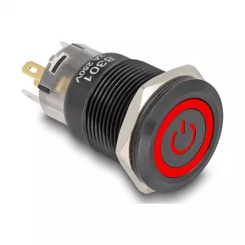 Interruptor DELOCK 22023 19 mm 12 V con 5 conexiones de soldadura