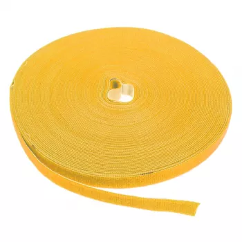LABEL THE CABLE LTC PRO Roll Strap, cinta de velcro de doble cara, 25 m Amarillo