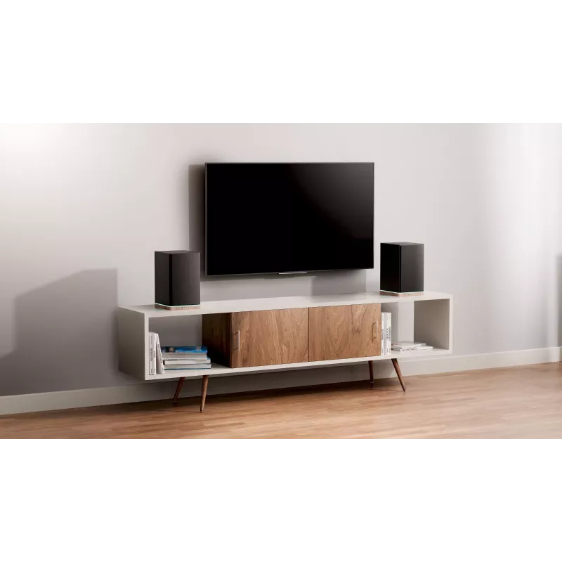 Blaupunkt BS60BK Altavoces de estantería LED, Bluetooth, HDMI ARC, negro