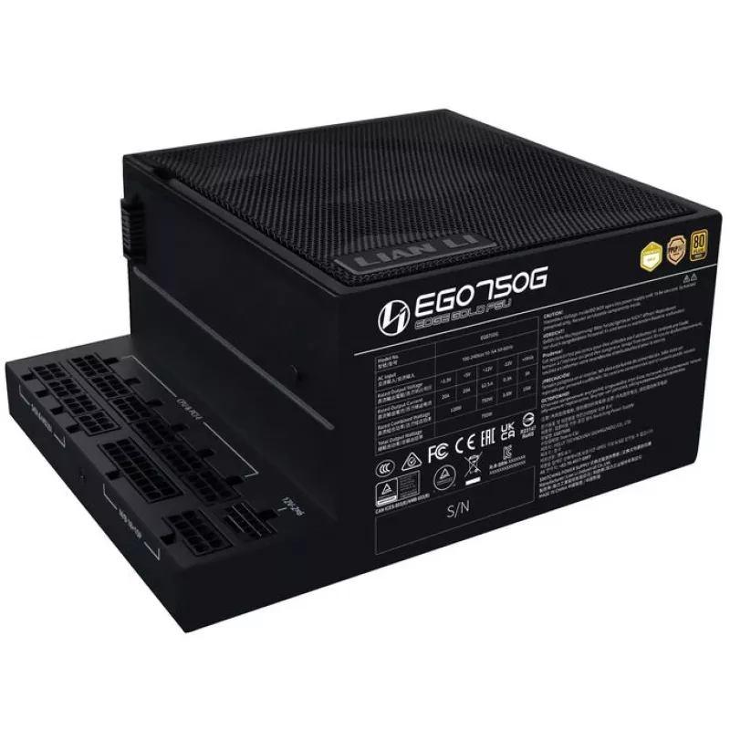 Fuente de alimentación LIAN LI EDGE GOLD 750 — 750W, 80 PLUS Gold, PFC activo