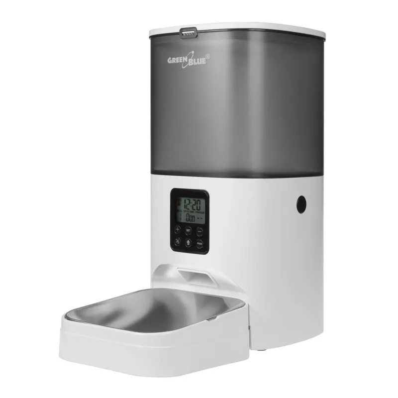 GreenBlue GB393 comedero automático para mascotas, 6 L, USB 5V/1A, blanco