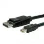 ROLINE - Cable DisplayPort - Mini DisplayPort (M) a DisplayPort (M) - 1 m - con bloqueo - Negro (11.04.5634)