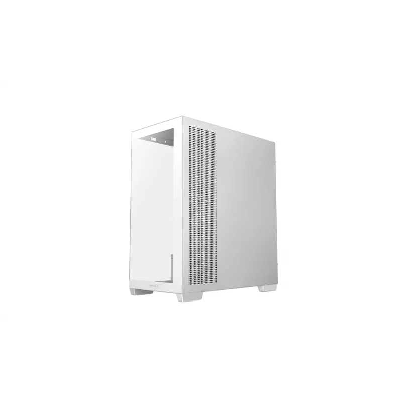 Caja de PC DeepCool CG580 4F V2 Midi Tower Blanca — ATX, cristal templado, 3 ventiladores laterales de 120 mm, soporte para radiador lateral de 360 mm
