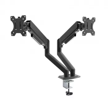Akyga AK-MB-06 Soporte de sobremesa para dos monitores con muelles de gas, 15-32