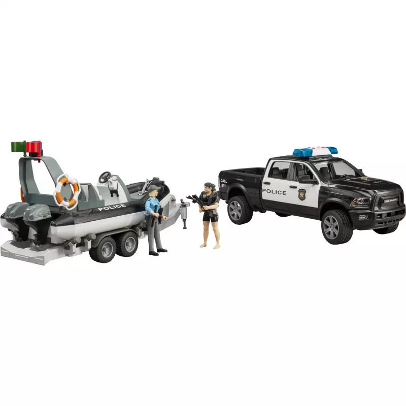 Dodge RAM 2500 Police Pickup con barco