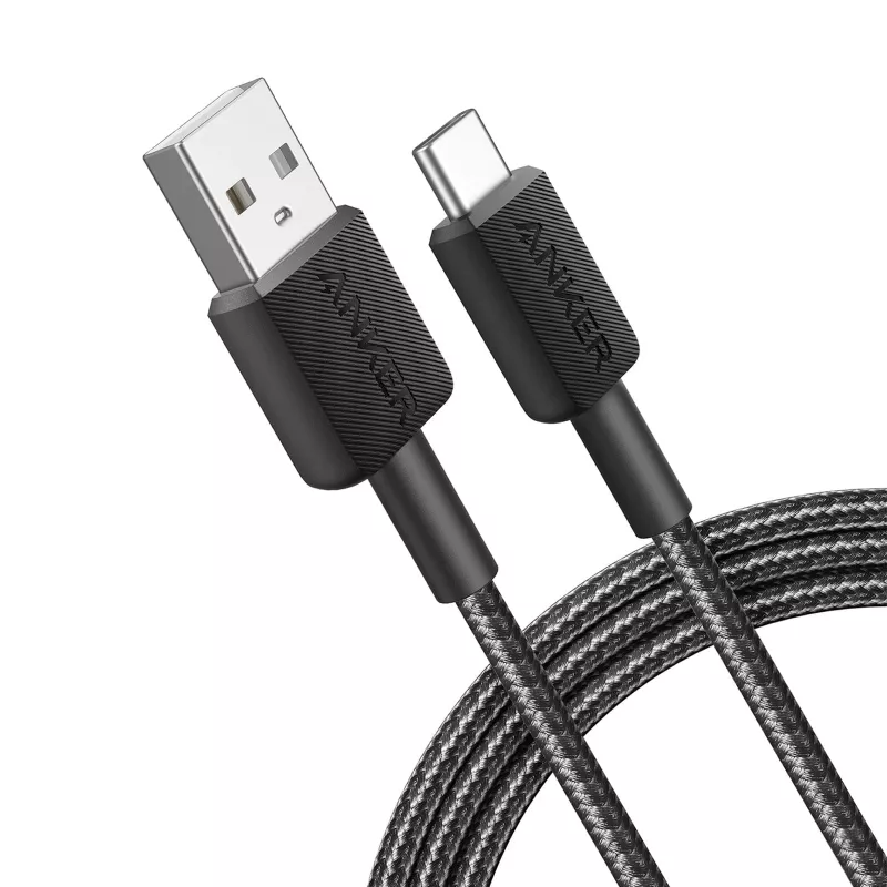 Cable Anker Innovations 322 USB-A a USB-C nailon 1,8M negro - Cable - Digital/Datos