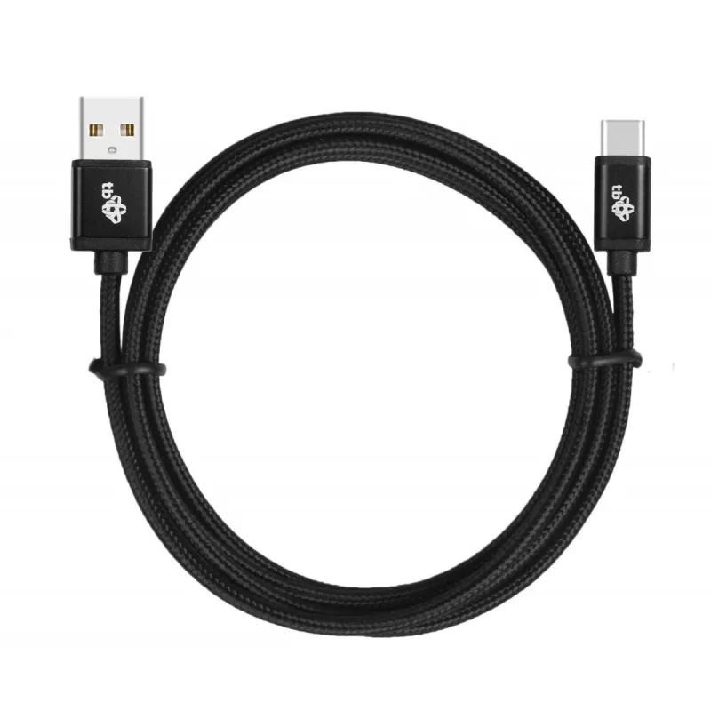 Cable USB - USB C 3 m banda negra