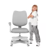 Silla de oficina giratoria mark adler Junior 4.6 gris — silla de trabajo ergonómica compacta