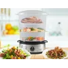 Vaporera Beper BC.250 3 cestas encimera 800 W acero inoxidable