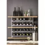 Botellero de mesa rotho VARIO para 6 botellas, plegable, gris, 600×220×140 mm
