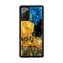 Funda protectora iKins para Samsung Galaxy Note 20, negra «Cafe Terrace»