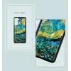 Funda protectora iKins para Samsung Galaxy S21+ — noche estrellada negra