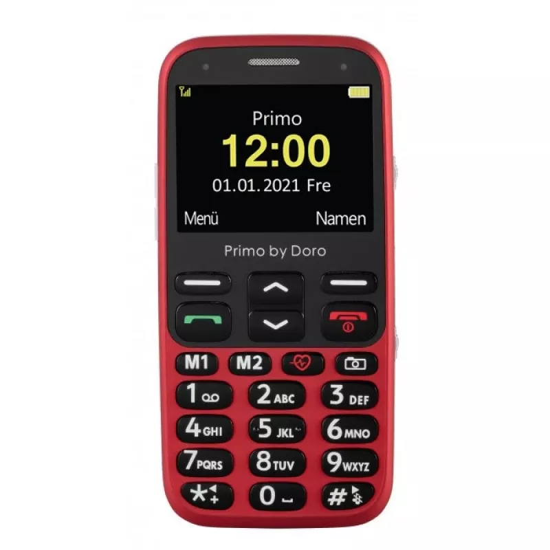 Doro Primo 368 teléfono móvil, 2,3 pulgadas, 3 MP, 1000 mAh, rojo