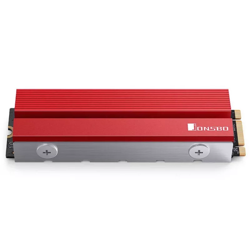 Disipador para SSD M.2 Jonsbo M.2-6 RED 2280 disipador pasivo para unidades NVMe/SATA 2280