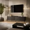 Mueble TV Cama LUCCA 4D 200x40x59 negro