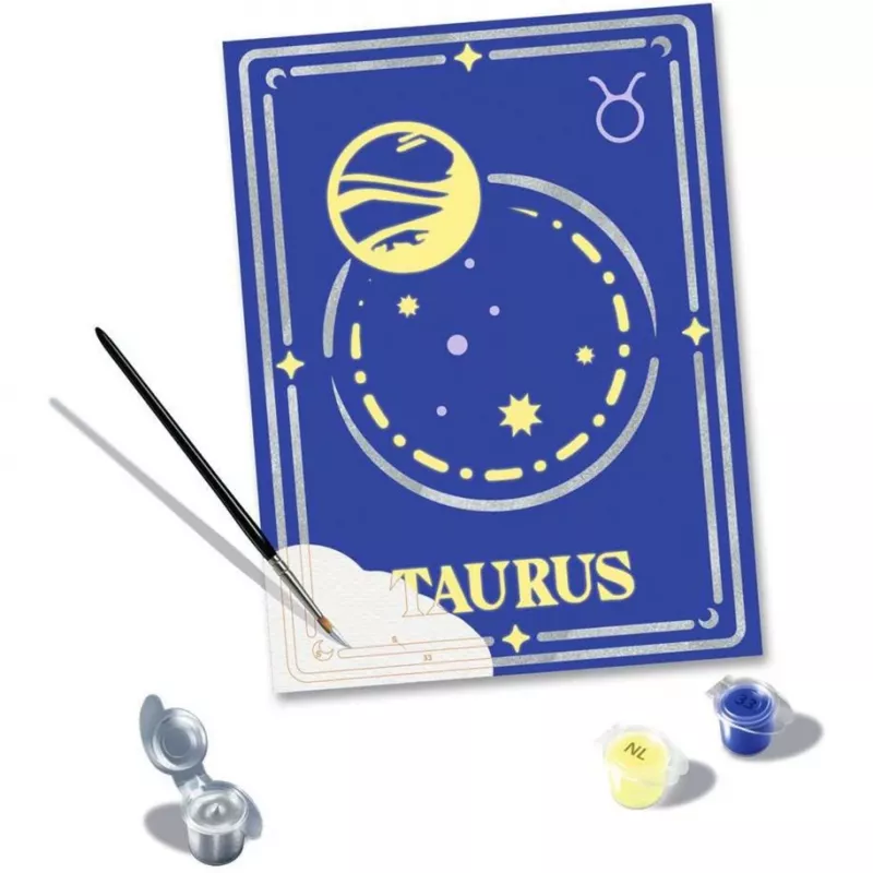 CreArt - Signo del zodiaco Tauro, pintura