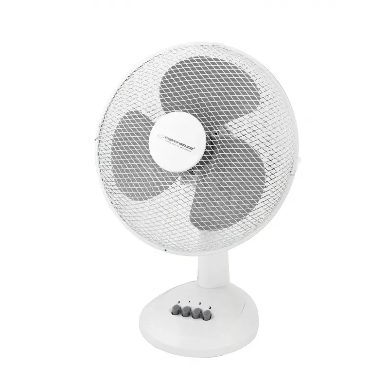 Esperanza EHF003WE, ventilador de mesa de 12'' , blanco y gris
