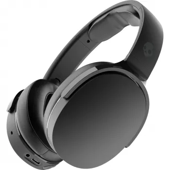 Auriculares over-ear Skullcandy Hesh Evo — con cable y Bluetooth 5.0, batería de 36 h, USB-C, 3,5 mm, plegables, cancelación de ruido, negro