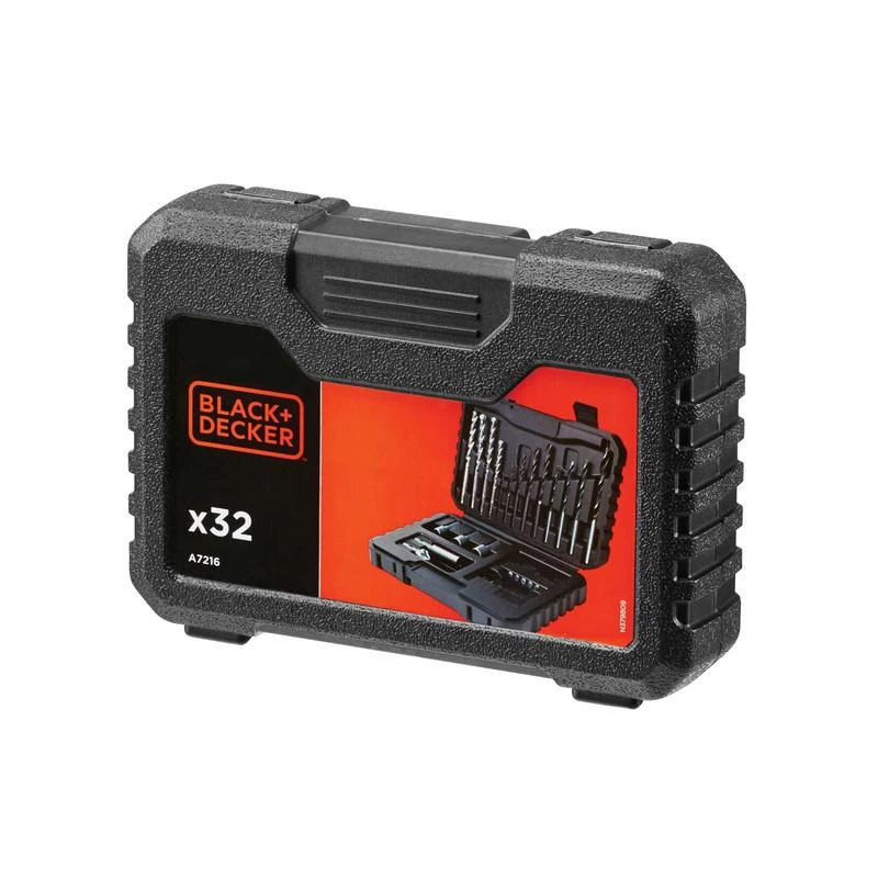 BLACK & DECKER | Set de brocas y puntas de 32 piezas | A7216-XJ
