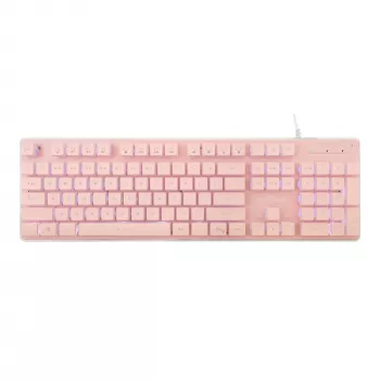Teclado gaming White Shark GK-003441 Tachi, rosa, distribución US
