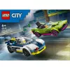 LEGO City Set de juego 60415 Persecución de coche de policía y muscle car — 213 piezas, 2 minifiguras, edad 6+