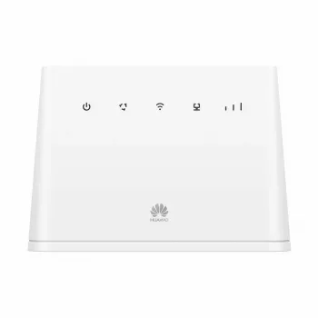 Router de sobremesa HUAWEI B311-221 de banda única 2,4 GHz Wi‑Fi 4 (802.11n), Gigabit Ethernet, 4G LTE, ranura SIM, RJ-11, 12V 1A, blanco