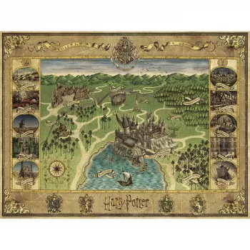 Puzle Ravensburger Hogwarts mapa 1500 piezas – Ravensburger 1500 piezas