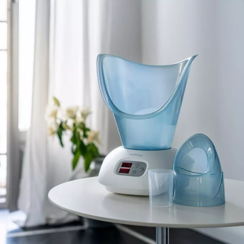 Medisana DS 400 sauna facial azul, blanco