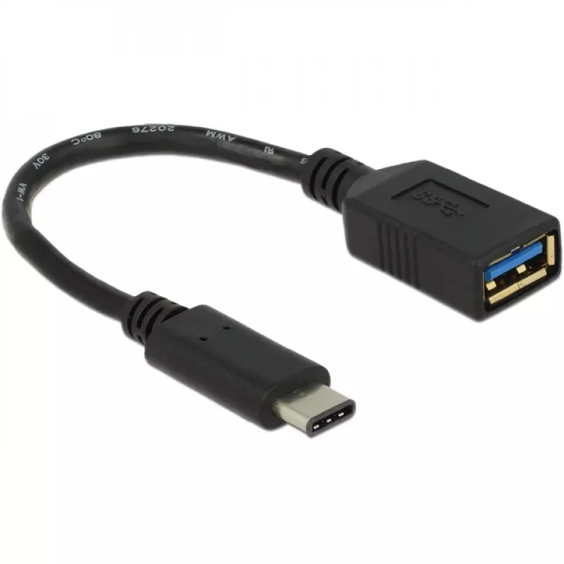 Delock Adaptador USB - USB Type-A (H) a 24 pines USB-C (M)