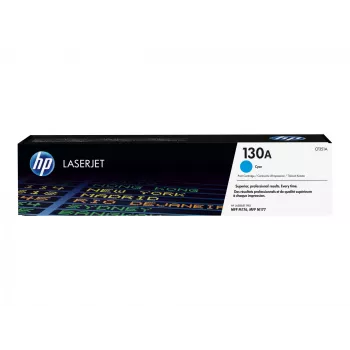 Cartucho de tóner original HP 130A cian LaserJet, 1000 páginas, cian, 1 ud.