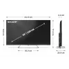 Sharp TV QLED MiniLED 4K Ultra HD | 55JP7265E | 55 | Google TV | UHD