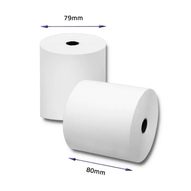 Rollo térmico Qoltec 51892 80 x 80 | 55 g/m² | 10 uds. | sin BPA