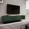 Mueble RTV 4D ONDA 200x40xH54.35 verde (de pie o montado en pared)
