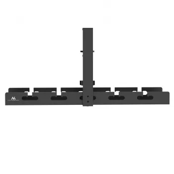 Organizador de cables bajo el escritorio MACLEAN MC-105 B, acero, ajustable, apto para grosores de mesa de 0,5–50 mm, carga máx. 5 kg, negro