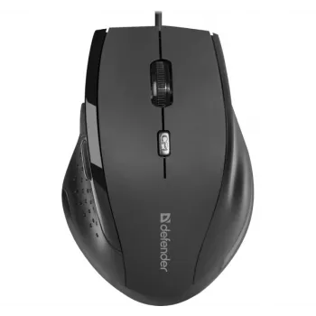Ratón con cable DEFENDER ACCURA MM-362 NEGRO ÓPTICO 1600DPI 6P 52362