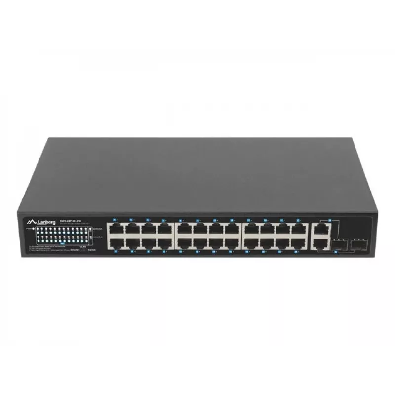 Switch de red Lanberg RSFE-24P-2C-250 no gestionado Gigabit Ethernet (10/100/1000)
